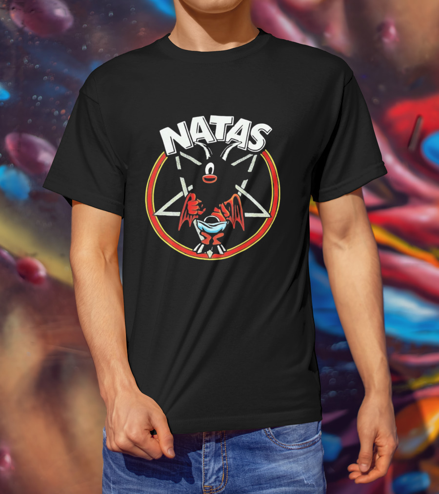 Natas Devil Thumbs Up Pentagram T-Shirt