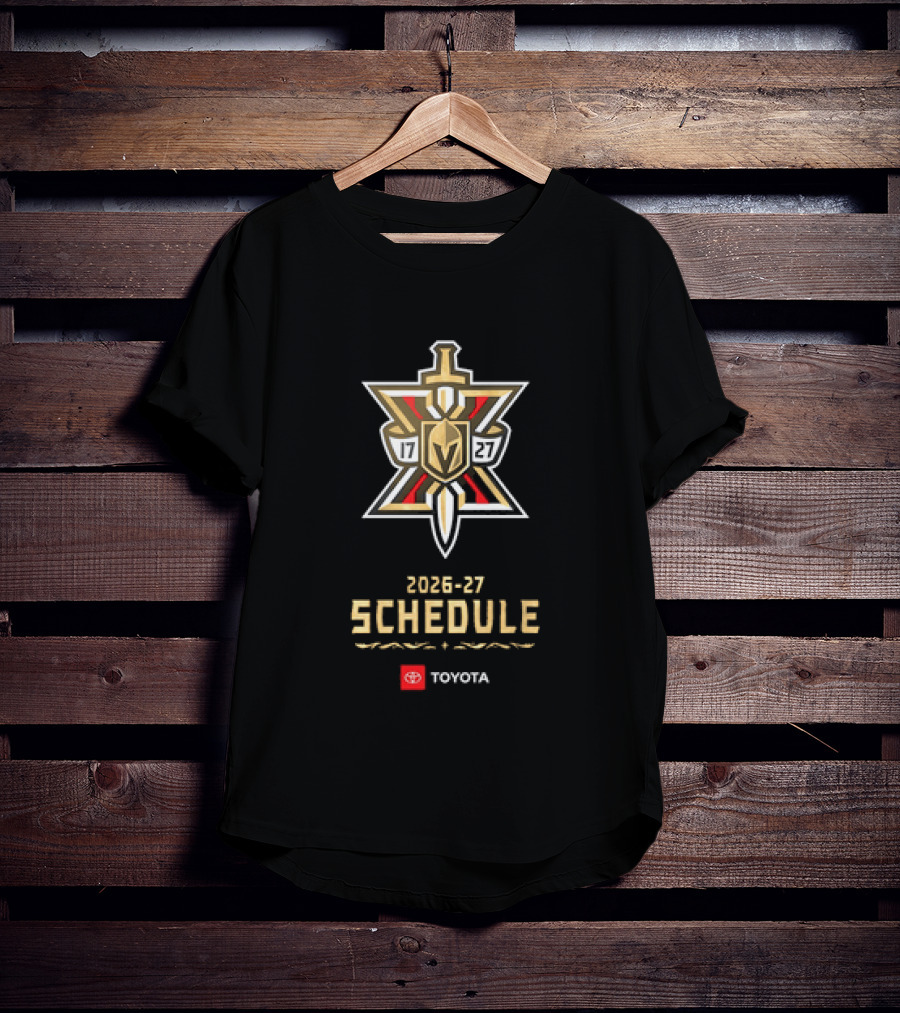 Vegas Golden Knights 2026 27 Schedule Toyota Hockey T-Shirt