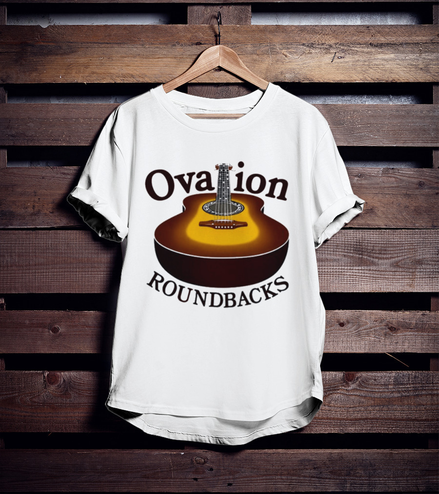 Ovation Roundbacks Acoustic Guitar Folk Music T-Shirt