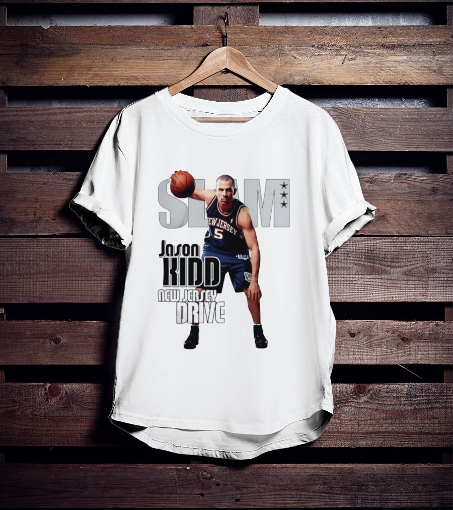 SLAM Magazine Jason Kidd New Jersey Drive Nets Basketball T-Shirt