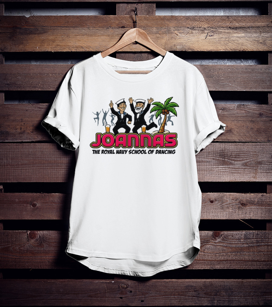 Joannas The Royal Navy School Of Dancing Tropical Palm Party Vibe T-Shirt