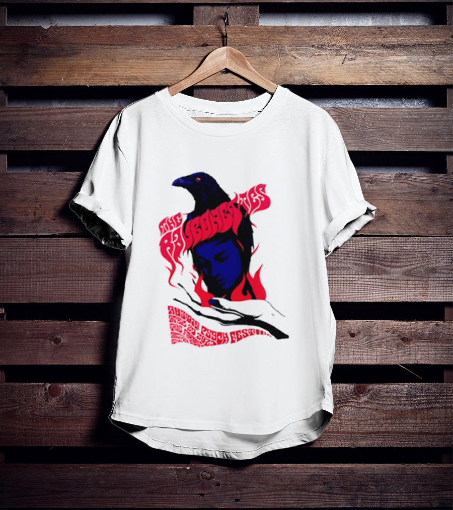 Raveonettes Austin Psych Fest Crow Fire Elements 2014 T-Shirt