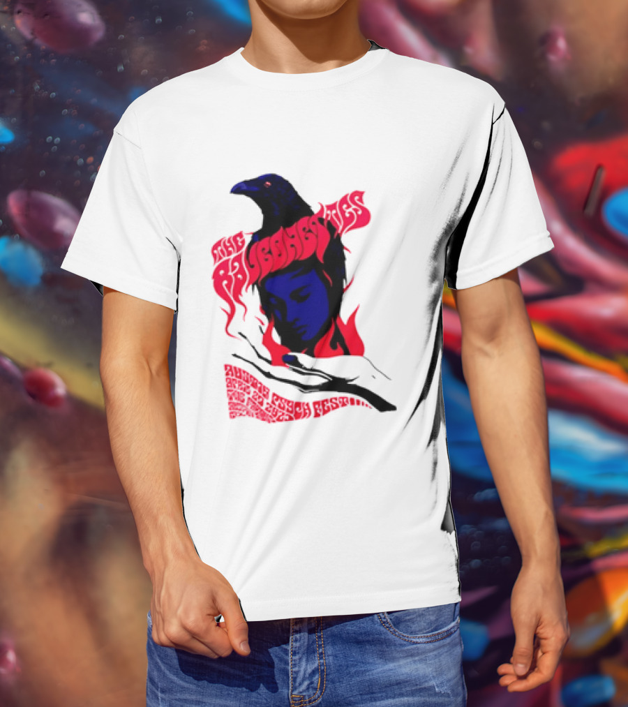 Raveonettes Austin Psych Fest Crow Fire Elements 2014 T-Shirt