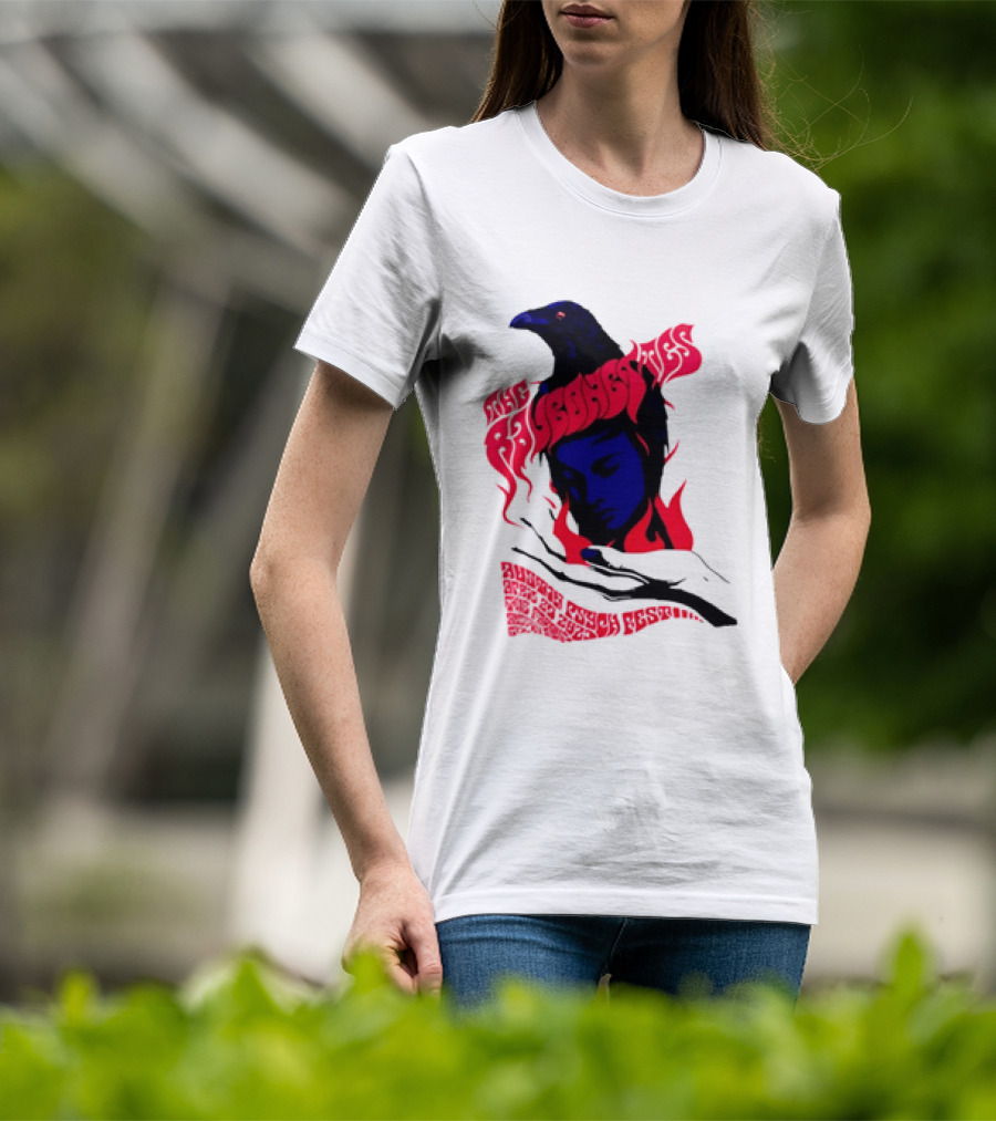 Raveonettes Austin Psych Fest Crow Fire Elements 2014 T-Shirt