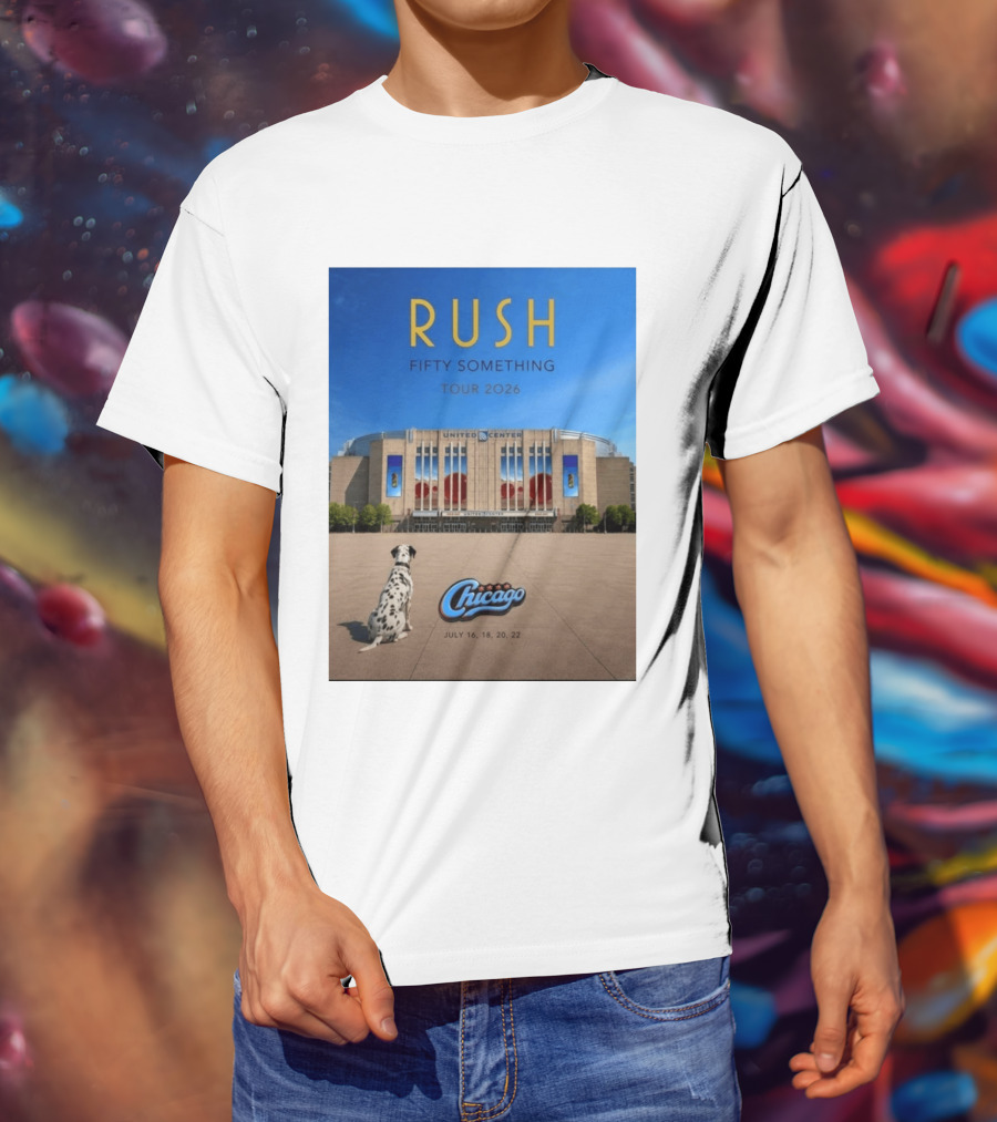 Rush Fifty Something Tour 2026 Chicago United Center July 16 18 20 22 Event T-Shirt