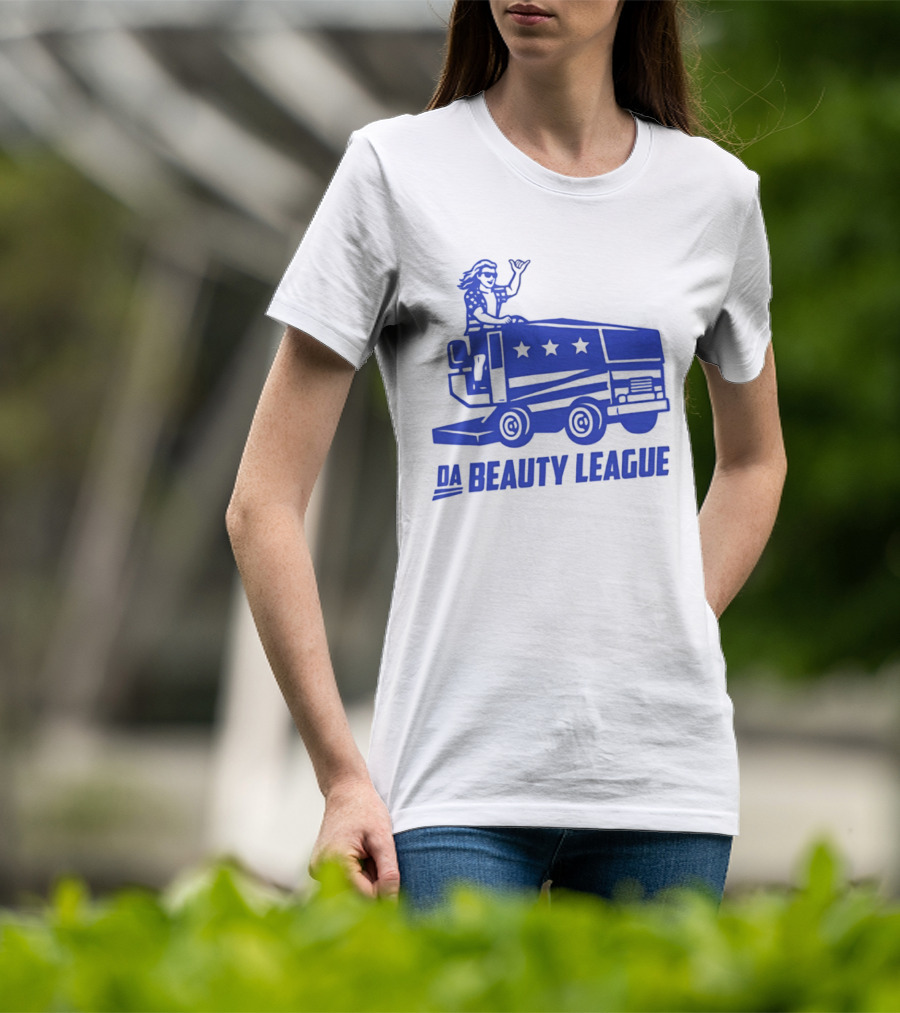 USA Wheels Zamboni Driver Da Beauty League Hockey T-Shirt