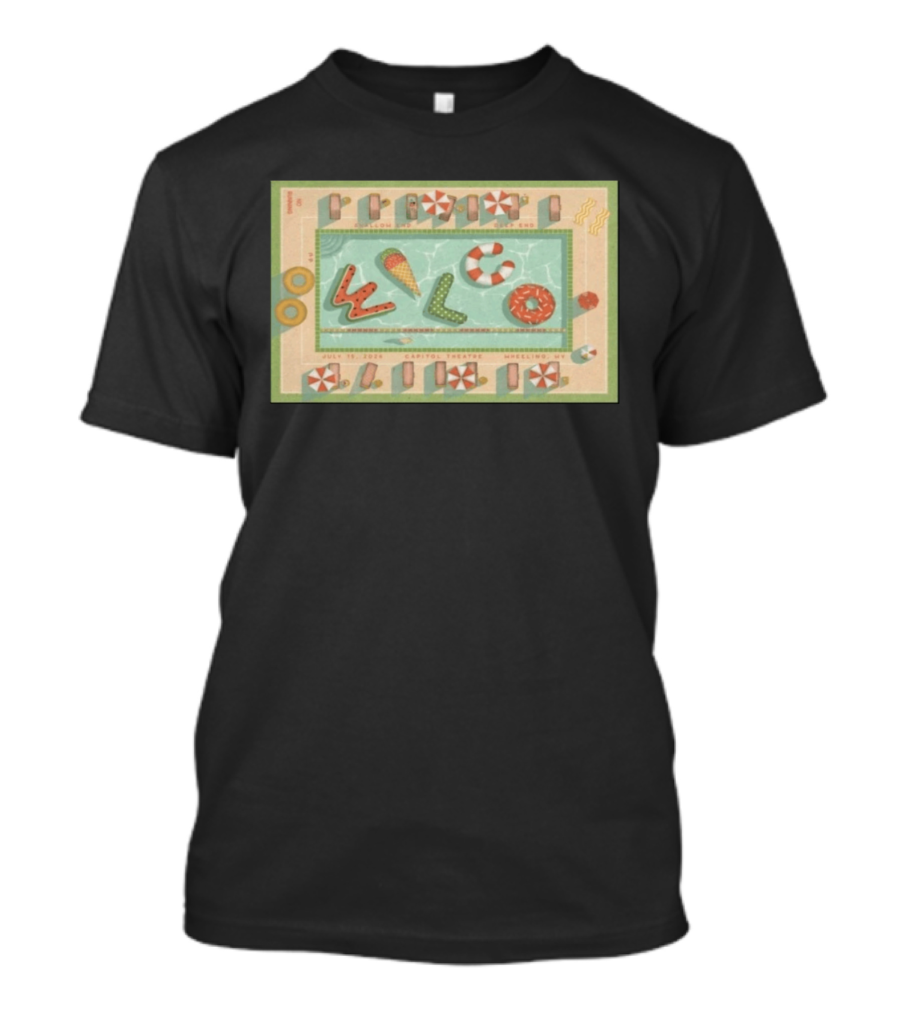 July 15 2026 Wilco Wheeling WV Capitol Theatre Inflatable Pool Floaties T-Shirt