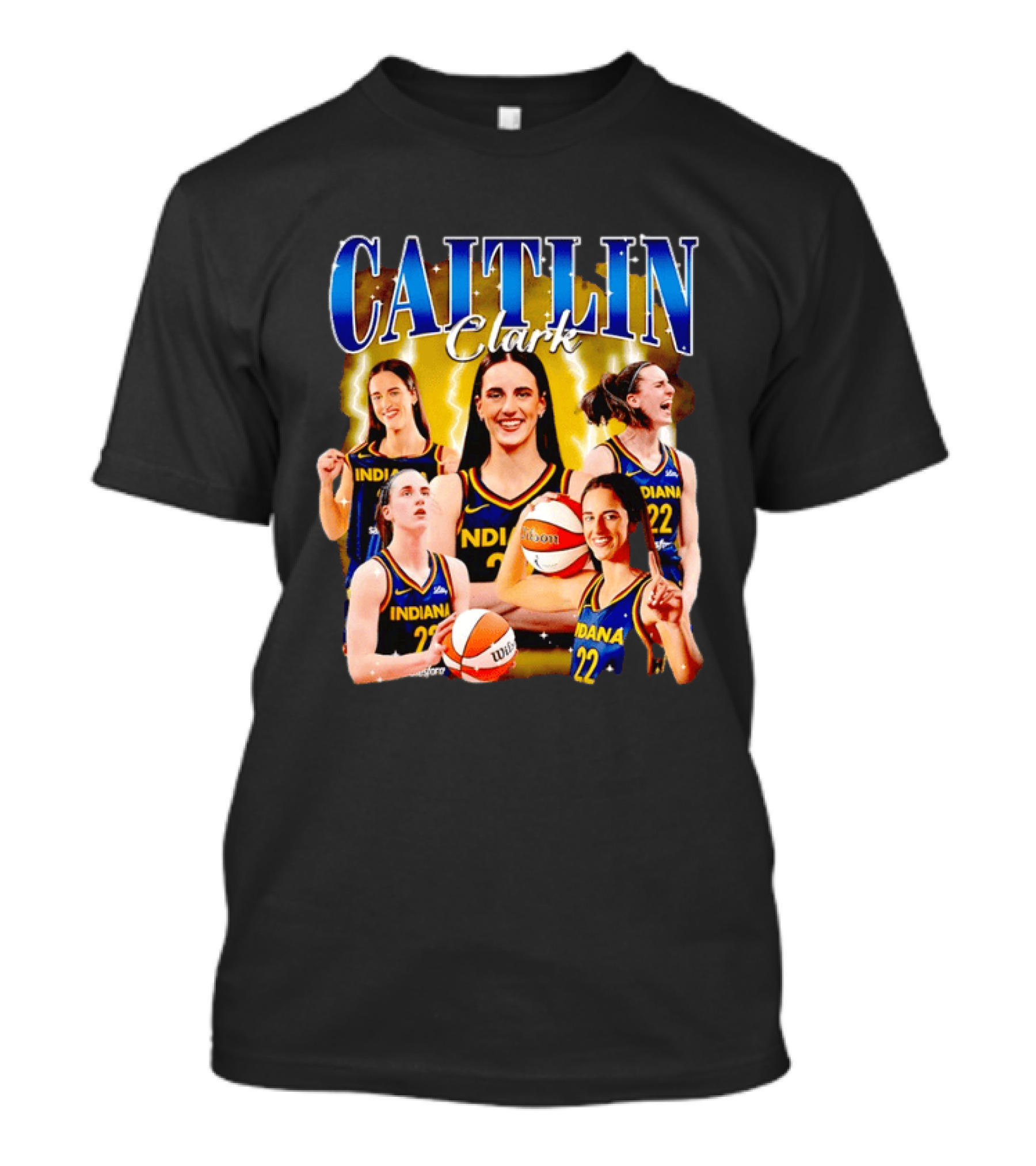 Caitlin Clark 22 Indiana Fever Basketball Star Player Highlights T-Shirt
