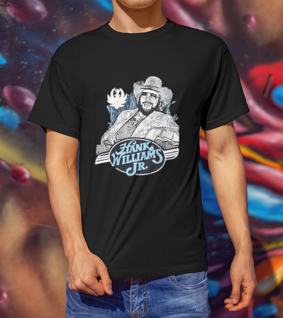 Hank Williams Jr 90s Anniversary Iconic Cowboy T-Shirt
