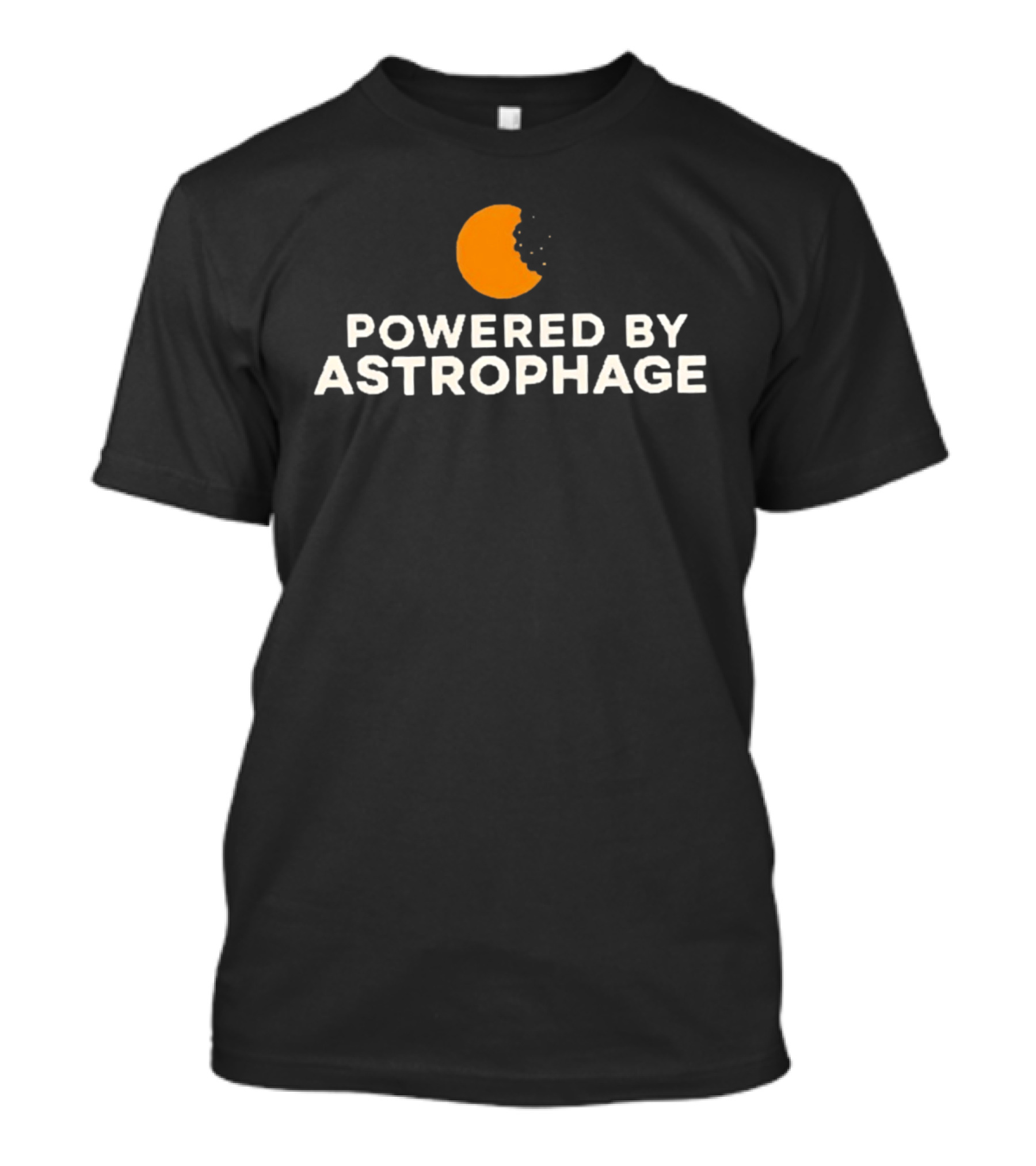 Powered By Astrophage Orange Planet Bite T-Shirt