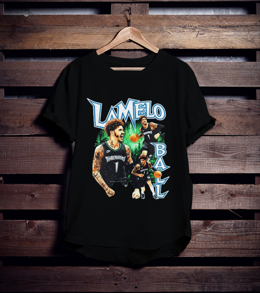 LaMelo Ball Timberwolves NBA Basketball Player Highlights T-Shirt