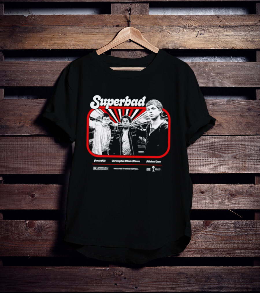 Superbad Movie Jonah Hill Christopher Mintz Plasse Michael Cera T-Shirt