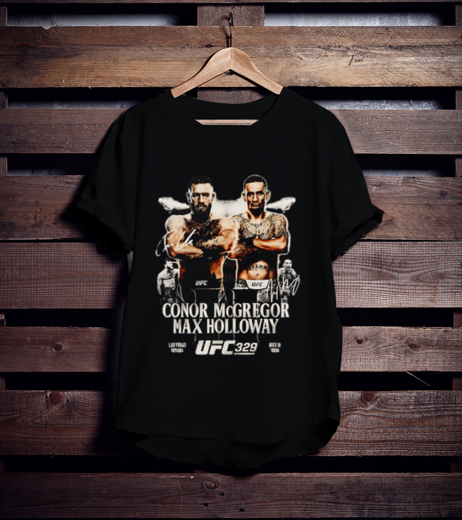 UFC 329 Conor McGregor Max Holloway 2 Matchup T-Shirt