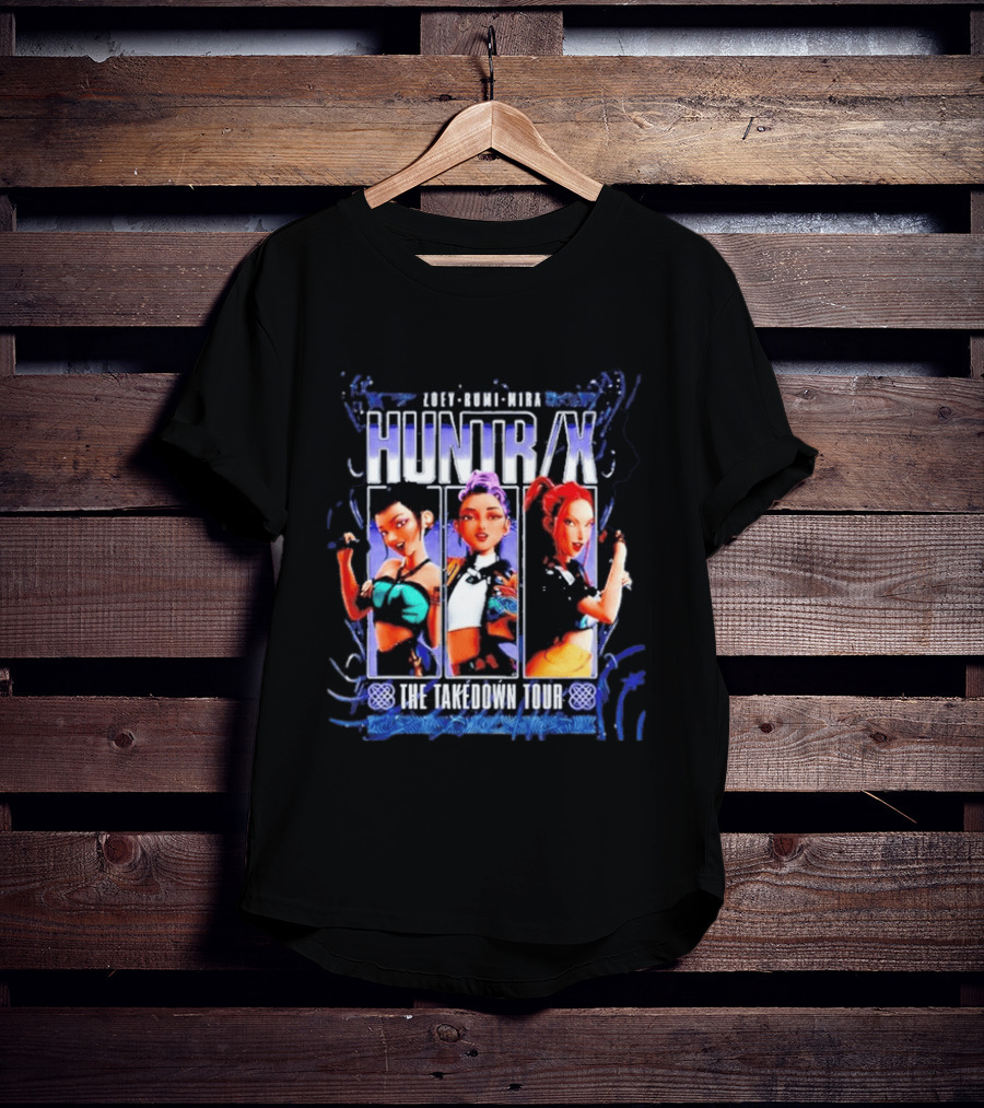 Zoey Rumi Mira Huntr X The Takedown Tour Kpop Demon Hunters Signatures T-Shirt