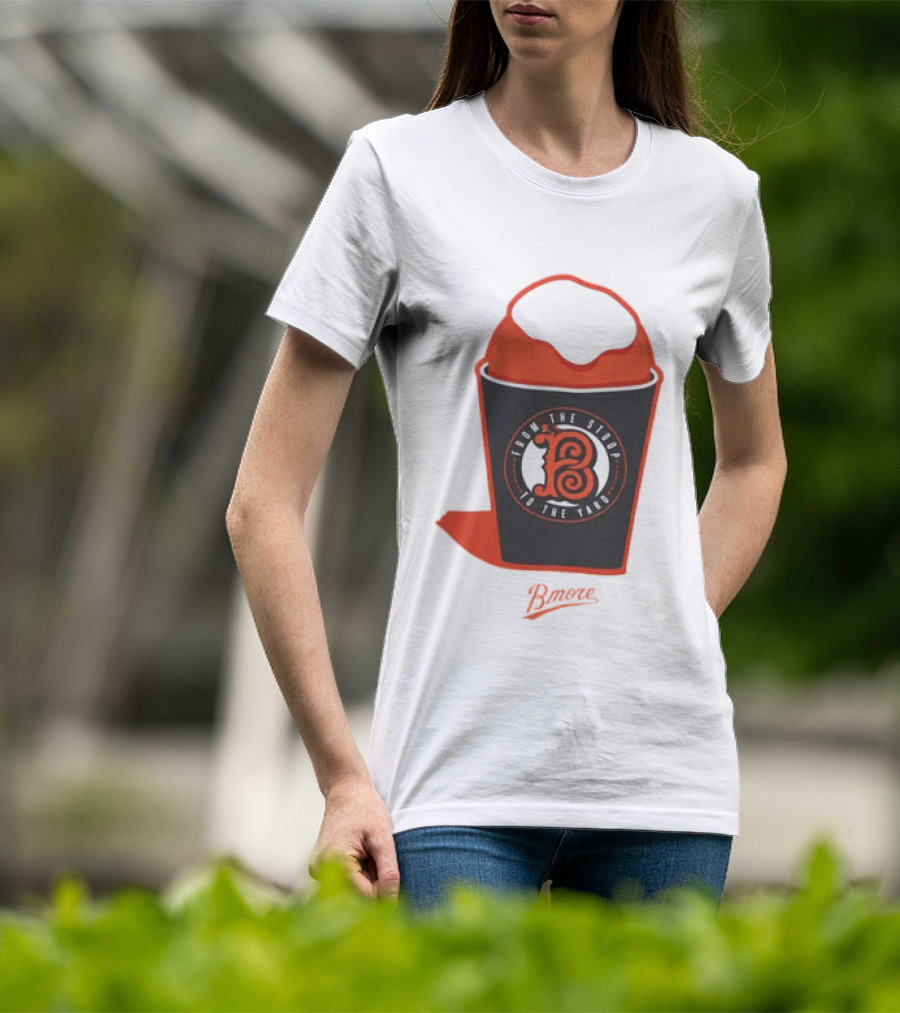 Baltimore Orioles From The Stoop To The Yard Snowball Bmore T-Shirt