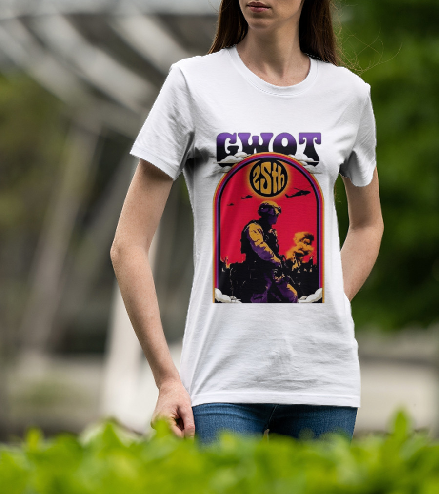 GWOT 25th Anniversary Soldier Helicopters Fire T-Shirt