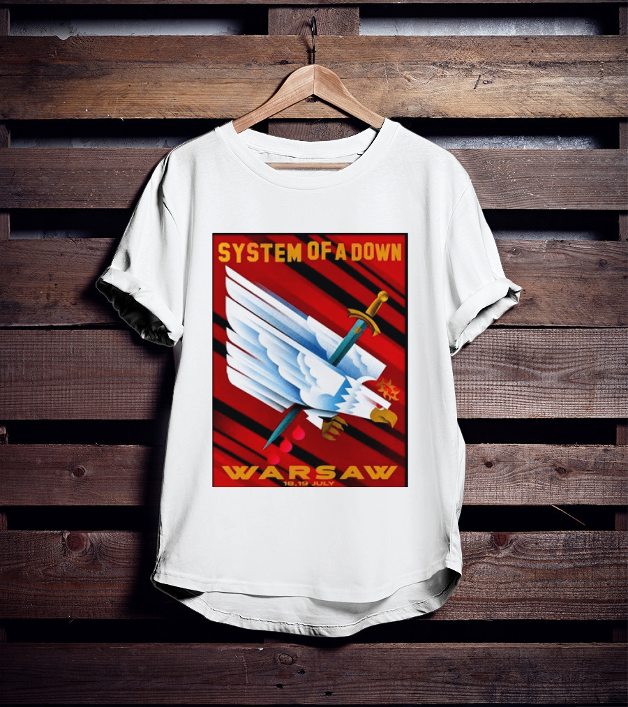 System Of A Down Warsaw Poland 2026 PGE Narodowy 18 19 July Exclusive Venue T-Shirt