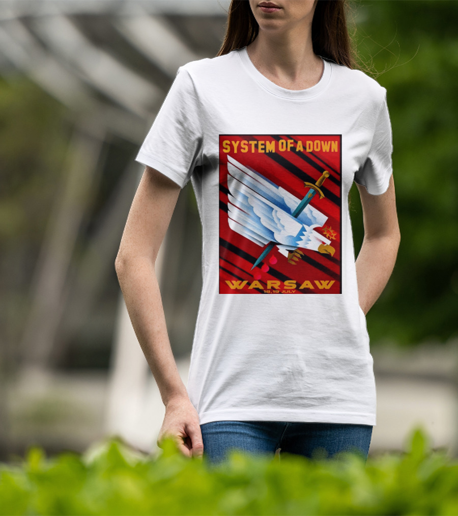 System Of A Down Warsaw Poland 2026 PGE Narodowy 18 19 July Exclusive Venue T-Shirt