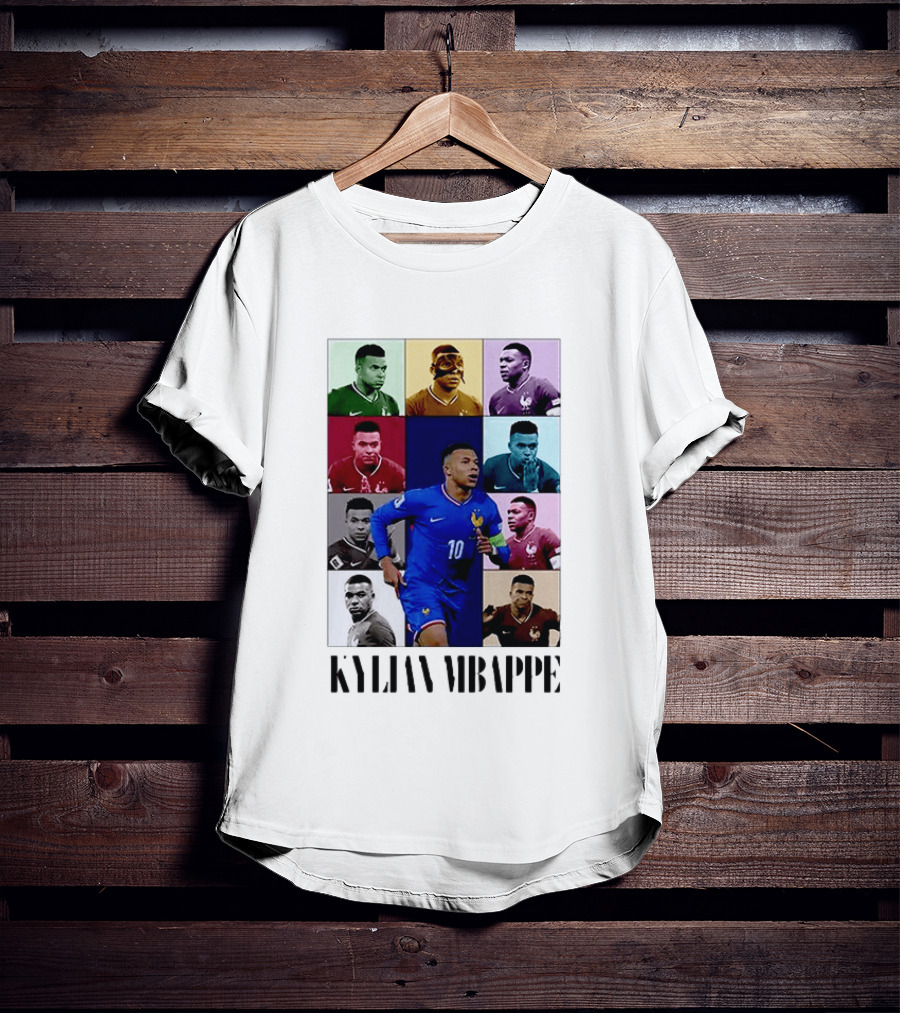 Kylian Mbappé France Football The Eras Tour Collage T-Shirt