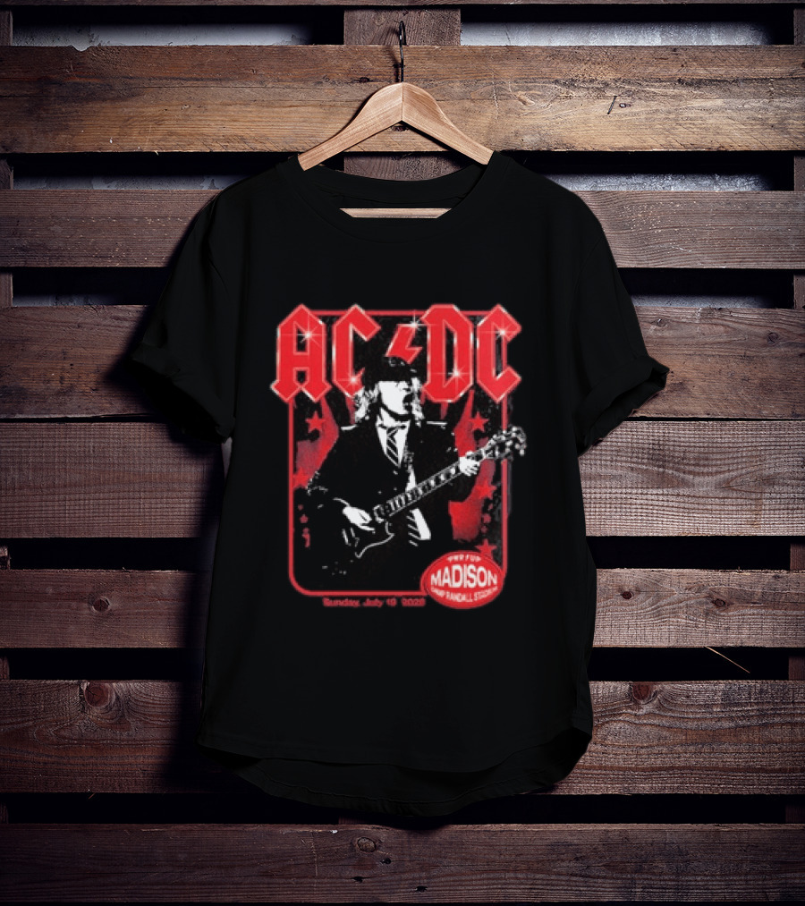 ACDC PWR Up Tour Madison Camp Randall Stadium July 19 2026 T-Shirt