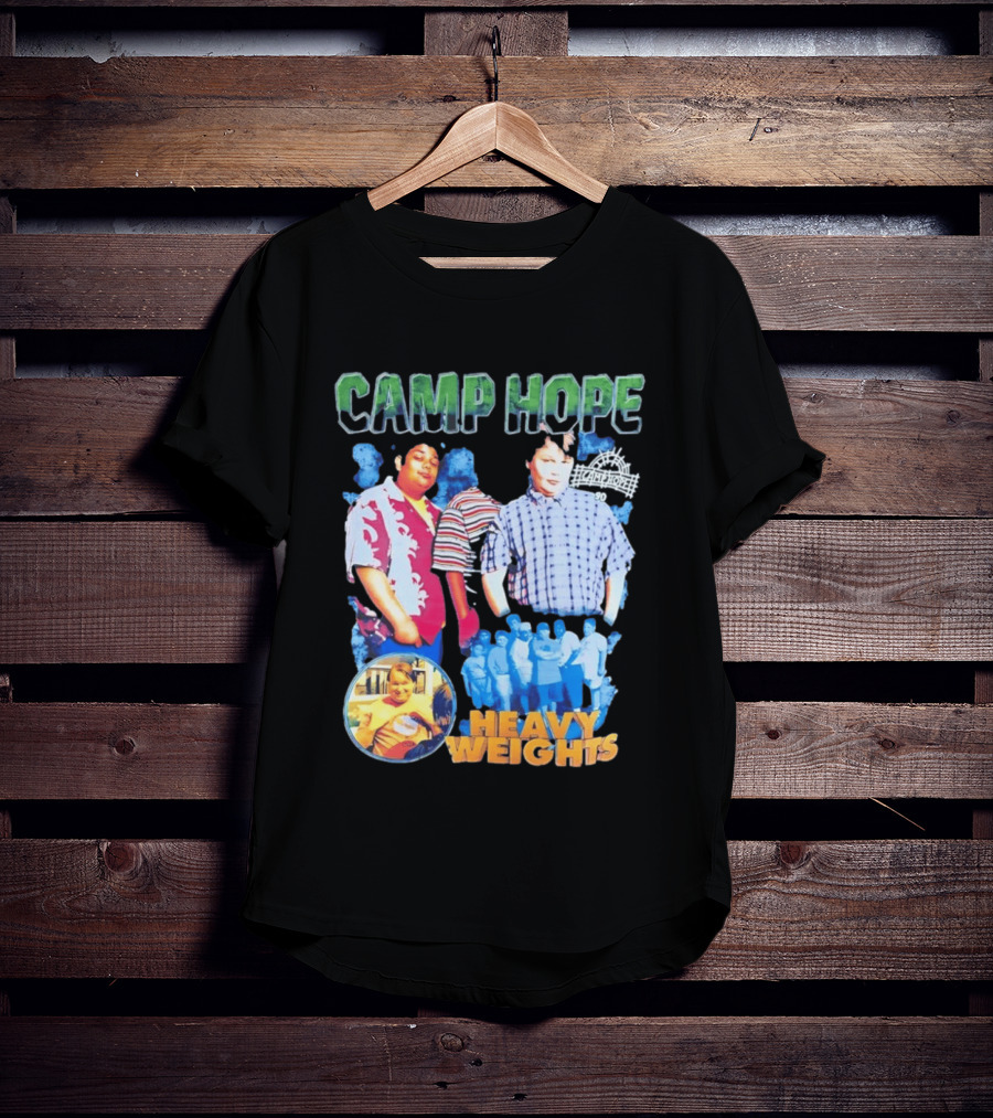 Camp Hope 90 Heavy Weights Featuring Characters From Cult T-Shirt