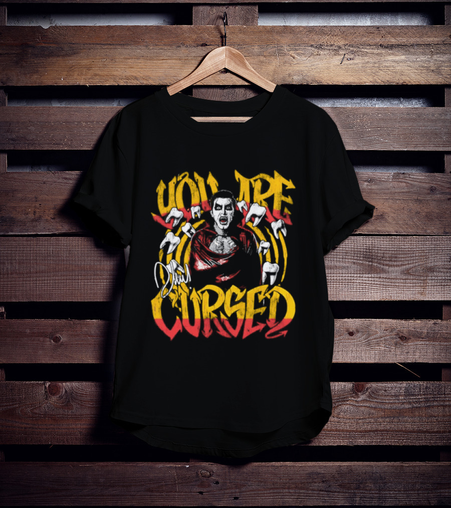 Danhausen You Are Cursed Vintage Graffiti Teeth T-Shirt