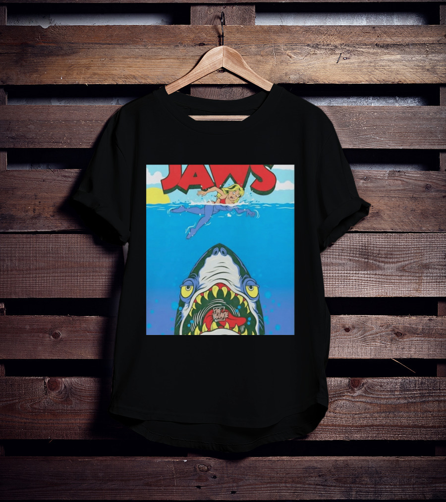 The Vigilante Jaws Shark Attack Comic Cartoon T-Shirt