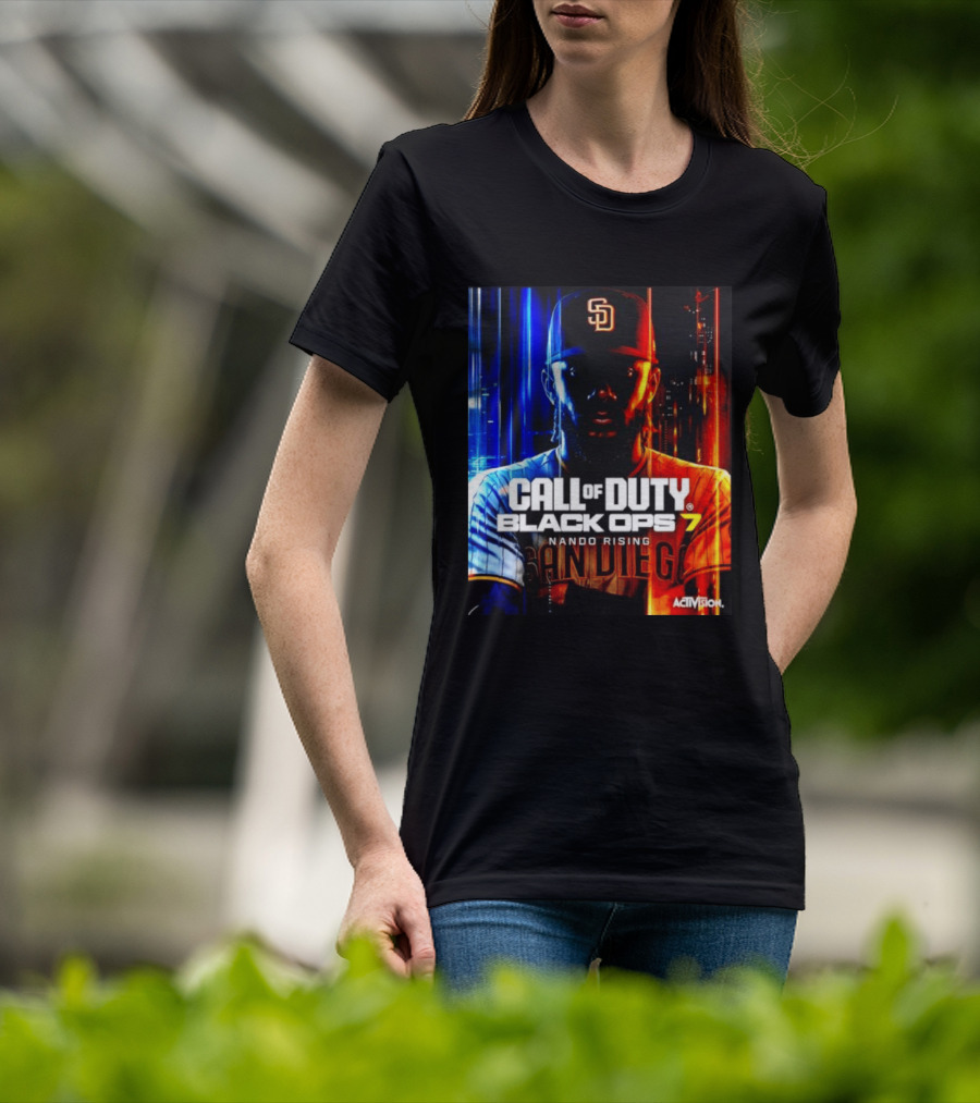 Call Of Duty Black Ops 7 Nando Rising San Diego SD Cap T-Shirt