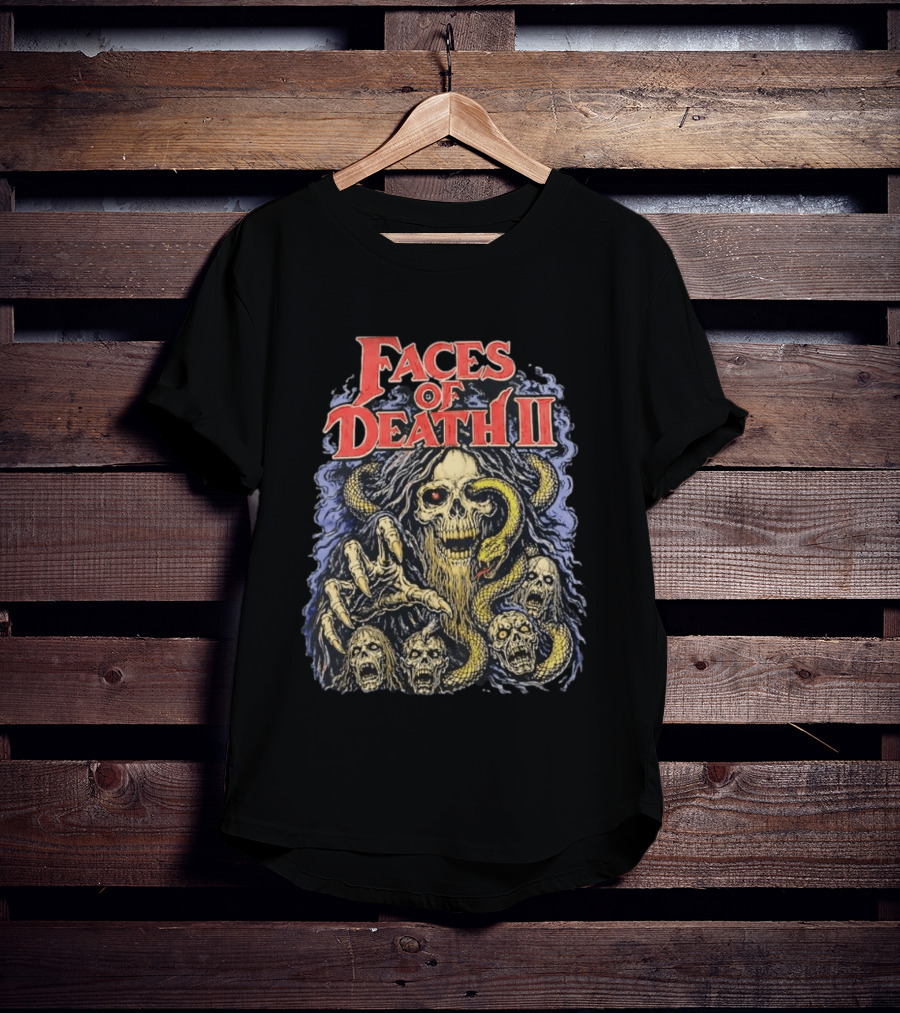 Faces Of Death II Skull Snakes And Claws T-Shirt