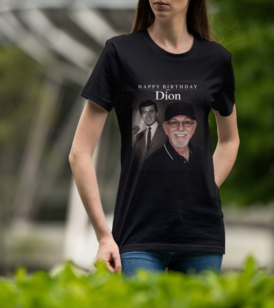 Happy Birthday Dion Iconic Celebration With Smiling T-Shirt