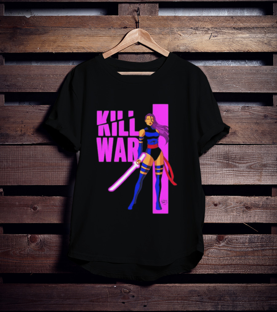 Psylocke Marvel Comics Kill War Pink T-Shirt