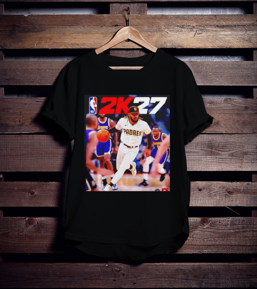 San Diego Padres NBA 2K27 Crossover Concept With Basketball Action T-Shirt