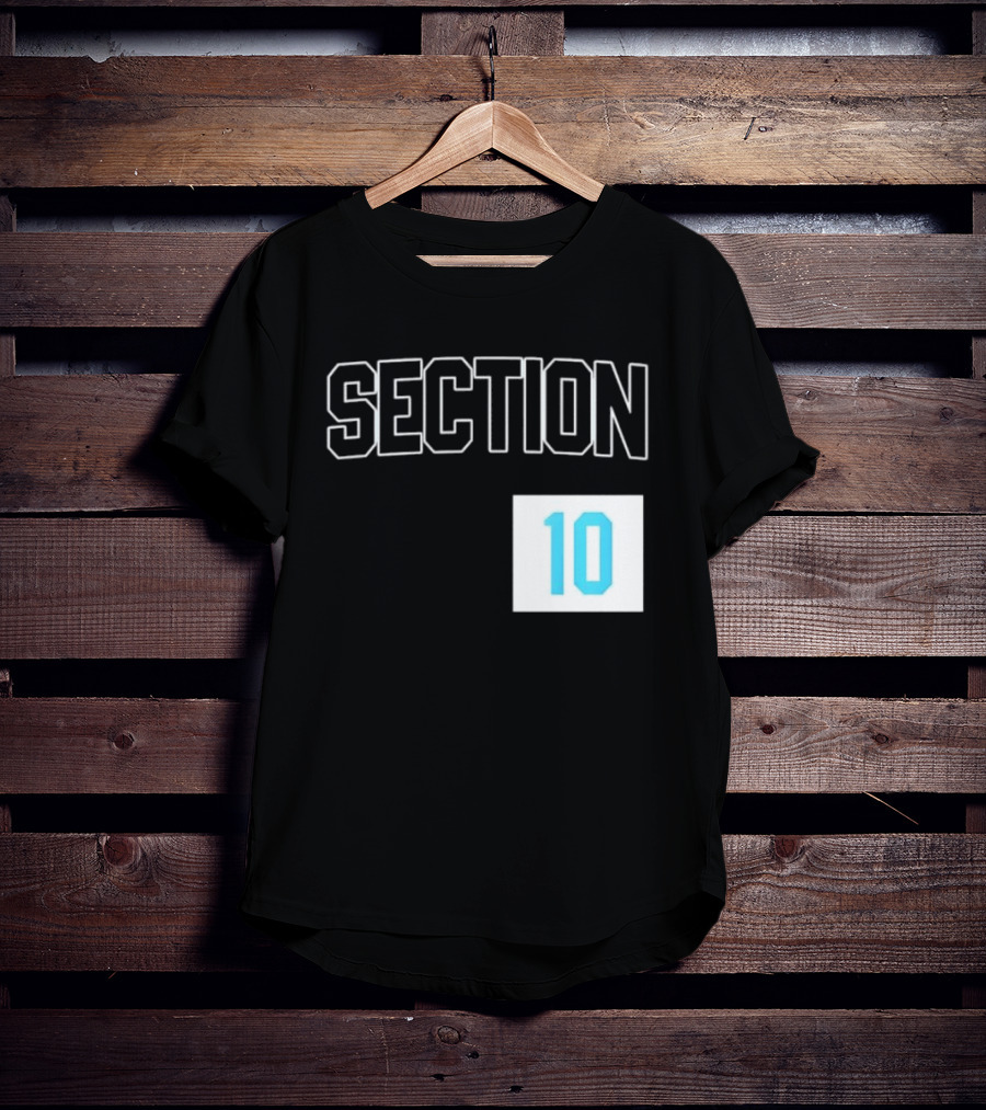 Section 10 Carolina Hurricanes Hockey Fan Gear T-Shirt