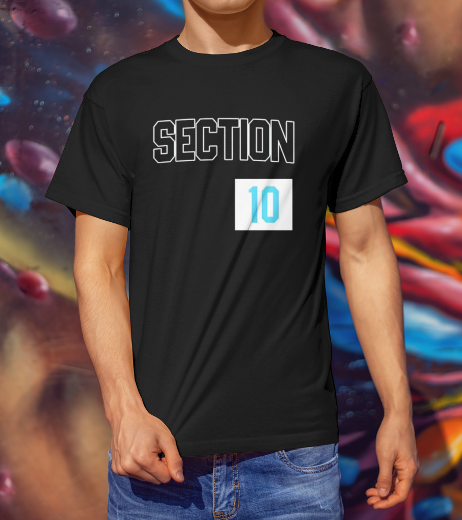 Section 10 Carolina Hurricanes Hockey Fan Gear T-Shirt