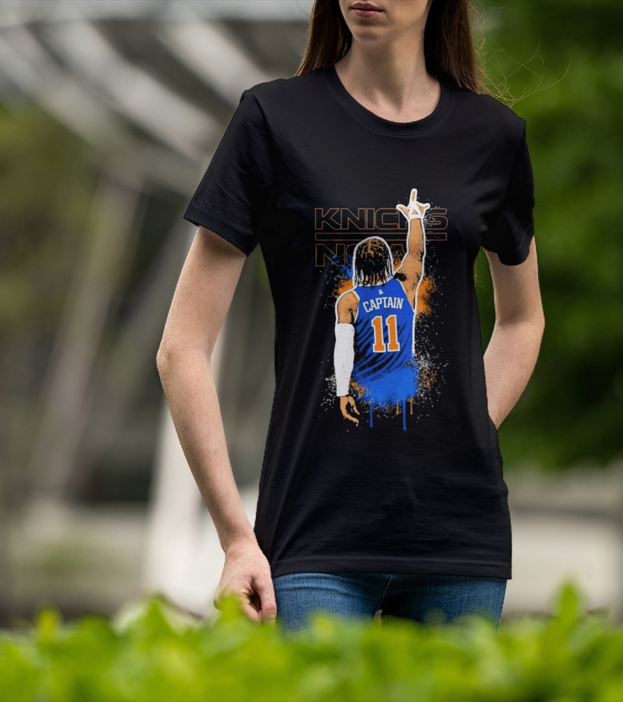 Captain 11 Knicks Now Basketball T-Shirt