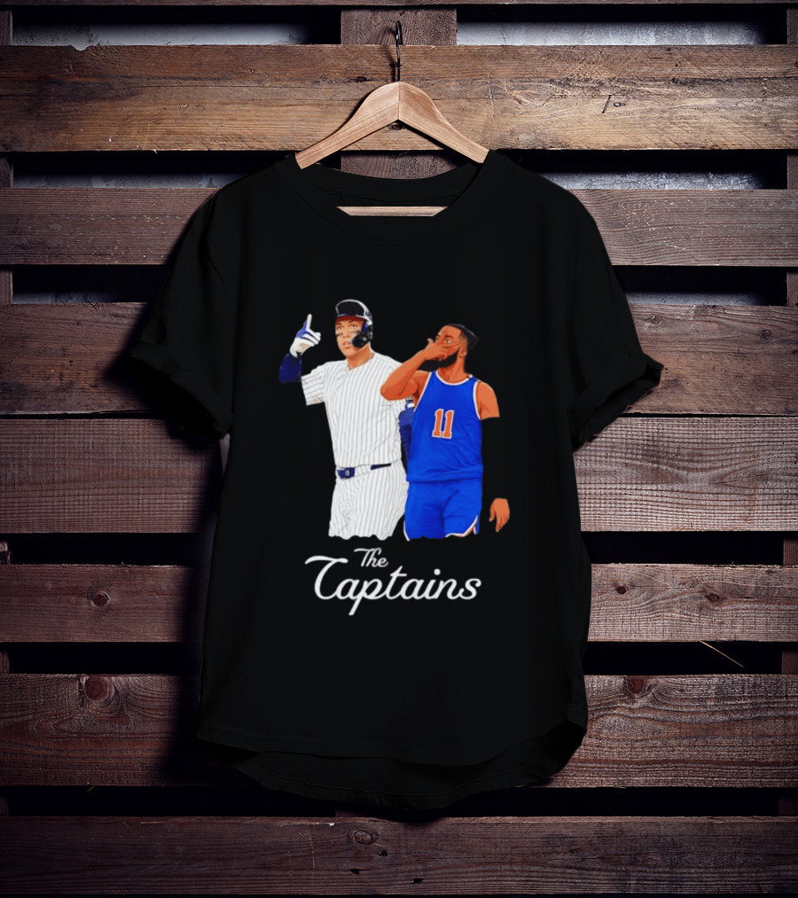 Aaron Judge New York Yankees Jalen Brunson New York Knicks The Captains T-Shirt