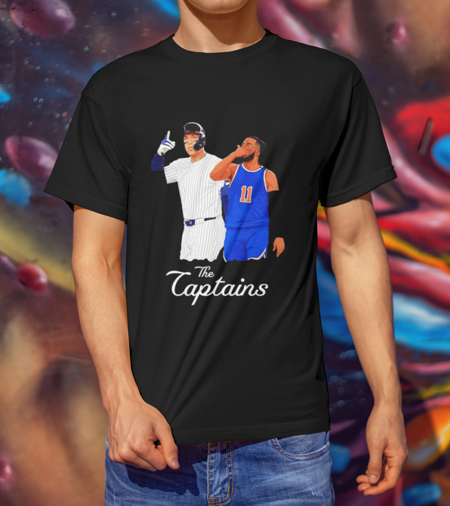 Aaron Judge New York Yankees Jalen Brunson New York Knicks The Captains T-Shirt