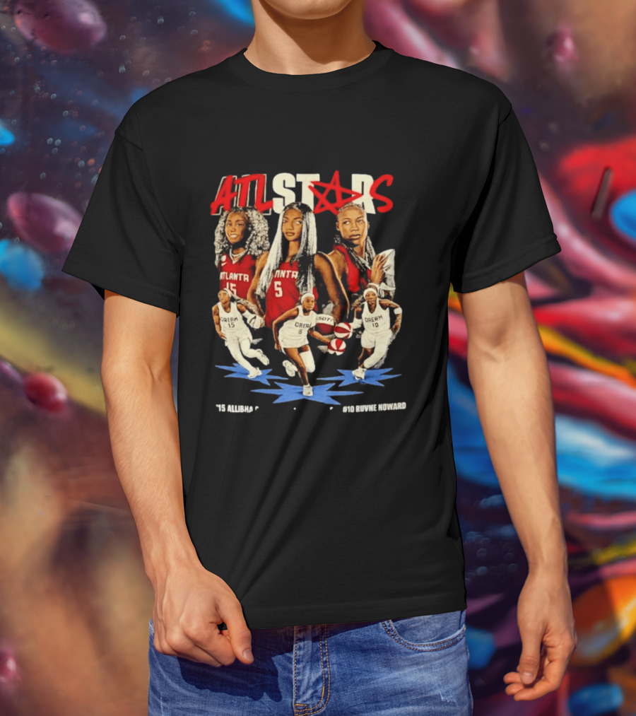 ATL Stars Allibha Gray Anbel Reese Ruvne Noward Atlanta Dream Basketball Bootleg T-Shirt