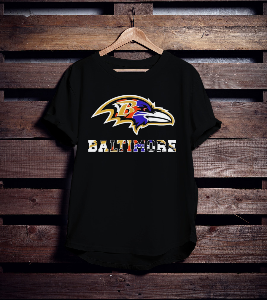 Baltimore Ravens Orioles Terrapins Sports Fusion T-Shirt