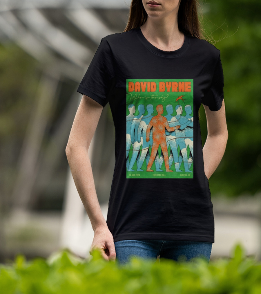 David Byrne Who Is The Sky Tour The Piece Hall Halifax UK July 18 2026 T-Shirt