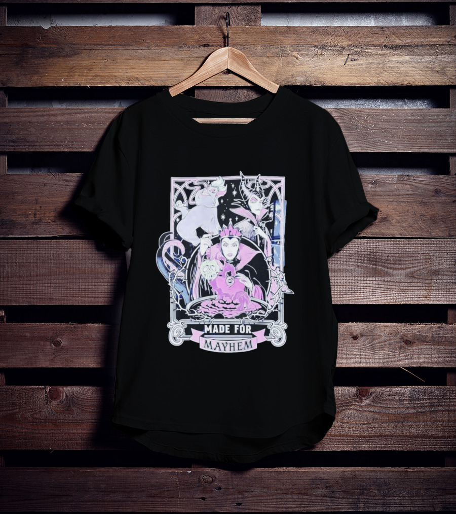 Disney Villains Made For Mayhem Ursula Maleficent Evil Queen T-Shirt