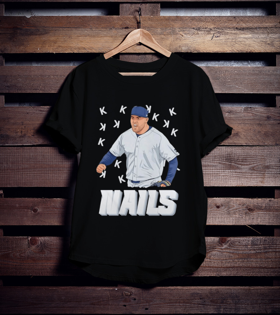 Logan Gilbert Strikeout Pitcher Seattle Mariners NAILS Baseball Fan T-Shirt
