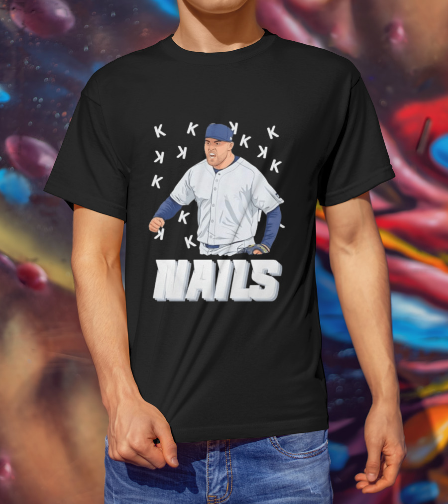 Logan Gilbert Strikeout Pitcher Seattle Mariners NAILS Baseball Fan T-Shirt