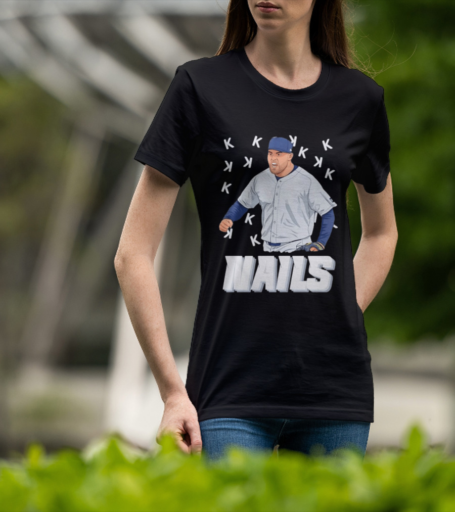Logan Gilbert Strikeout Pitcher Seattle Mariners NAILS Baseball Fan T-Shirt