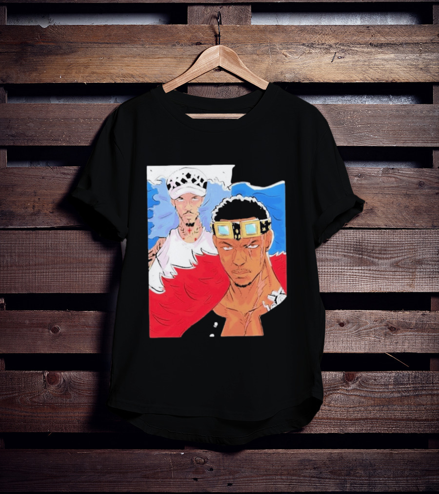 Minnesota Timberwolves Anthony Edwards Lamelo Ball Anime Crossover One Piece Fusion T-Shirt