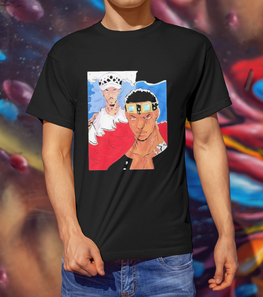 Minnesota Timberwolves Anthony Edwards Lamelo Ball Anime Crossover One Piece Fusion T-Shirt