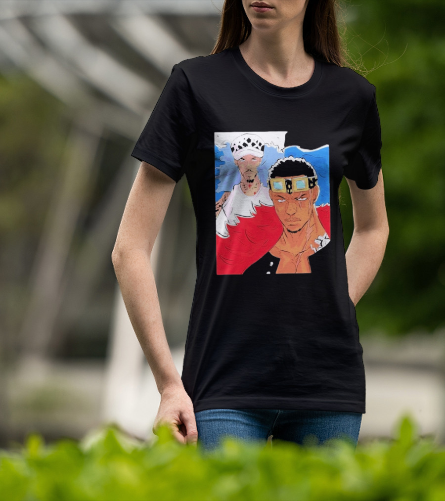 Minnesota Timberwolves Anthony Edwards Lamelo Ball Anime Crossover One Piece Fusion T-Shirt