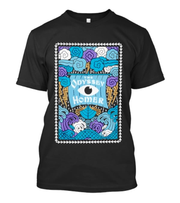 The Odyssey Homer Cyclops Eye Lightning Waves T-Shirt
