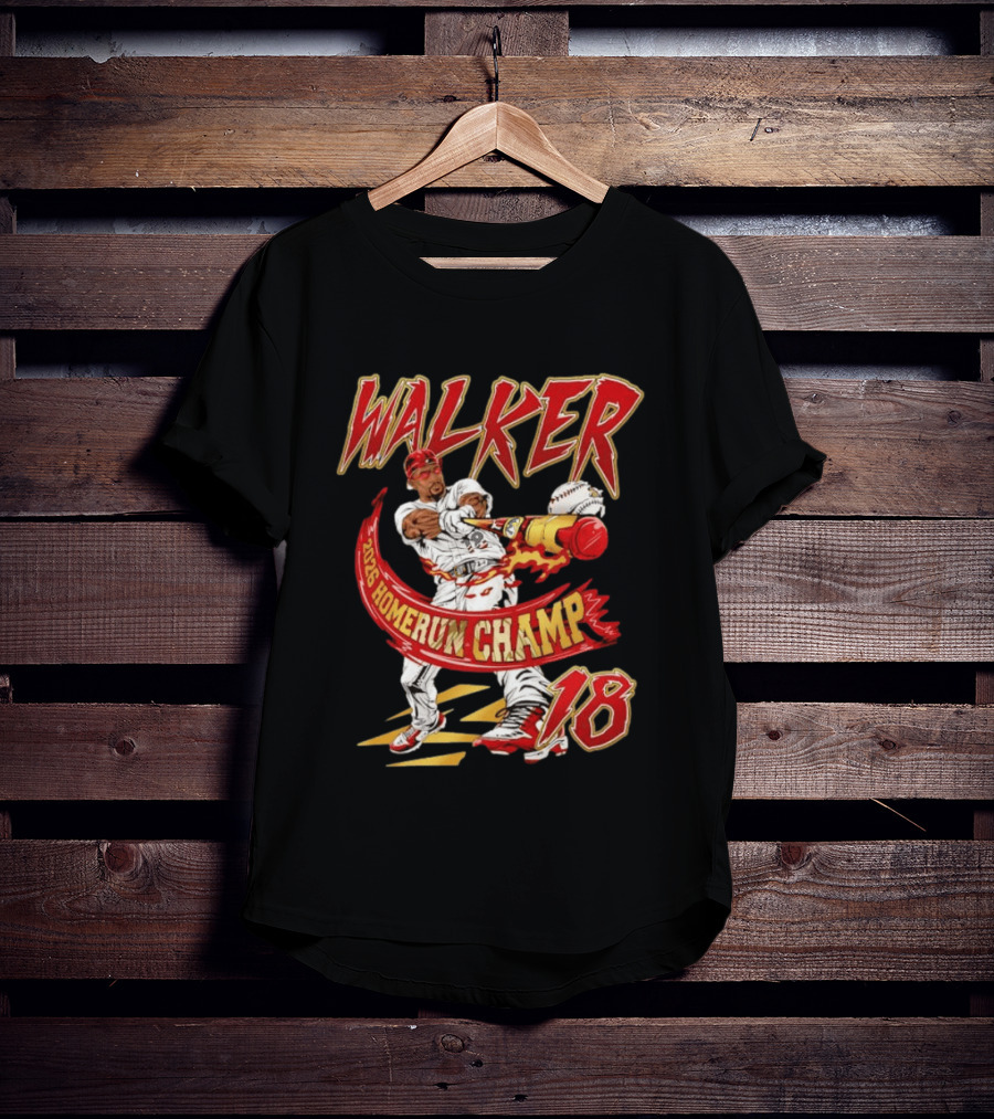 Walker 2026 Home Run Champ 18 MLB Baseball Player T-Shirt