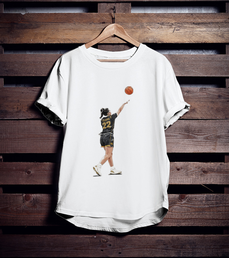 Caitlin Clark 22 Iowa Basketball WNBA Game Day Indiana Fever T-Shirt